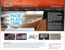 Tablet Screenshot of bconlineschool.ca